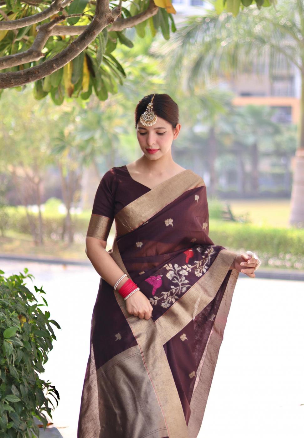 Dazira Pure Linen Silk catalog best saree shop in surat