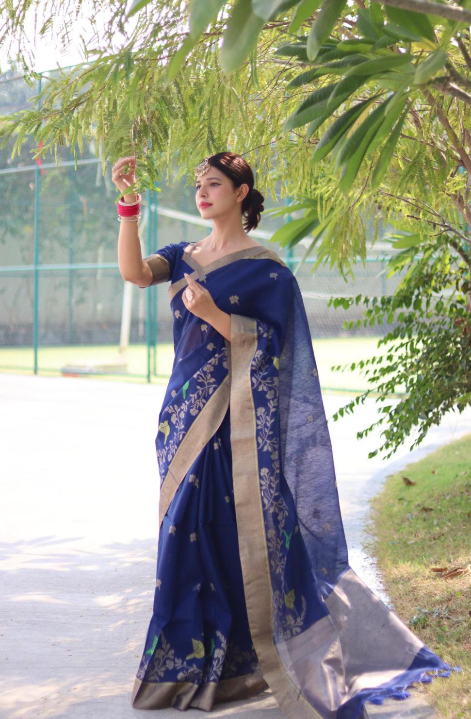 Dazira Pure Linen Silk catalog best saree shop in surat