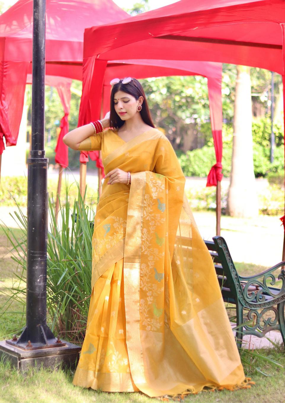 Dazira Pure Linen Silk catalog best saree shop in surat