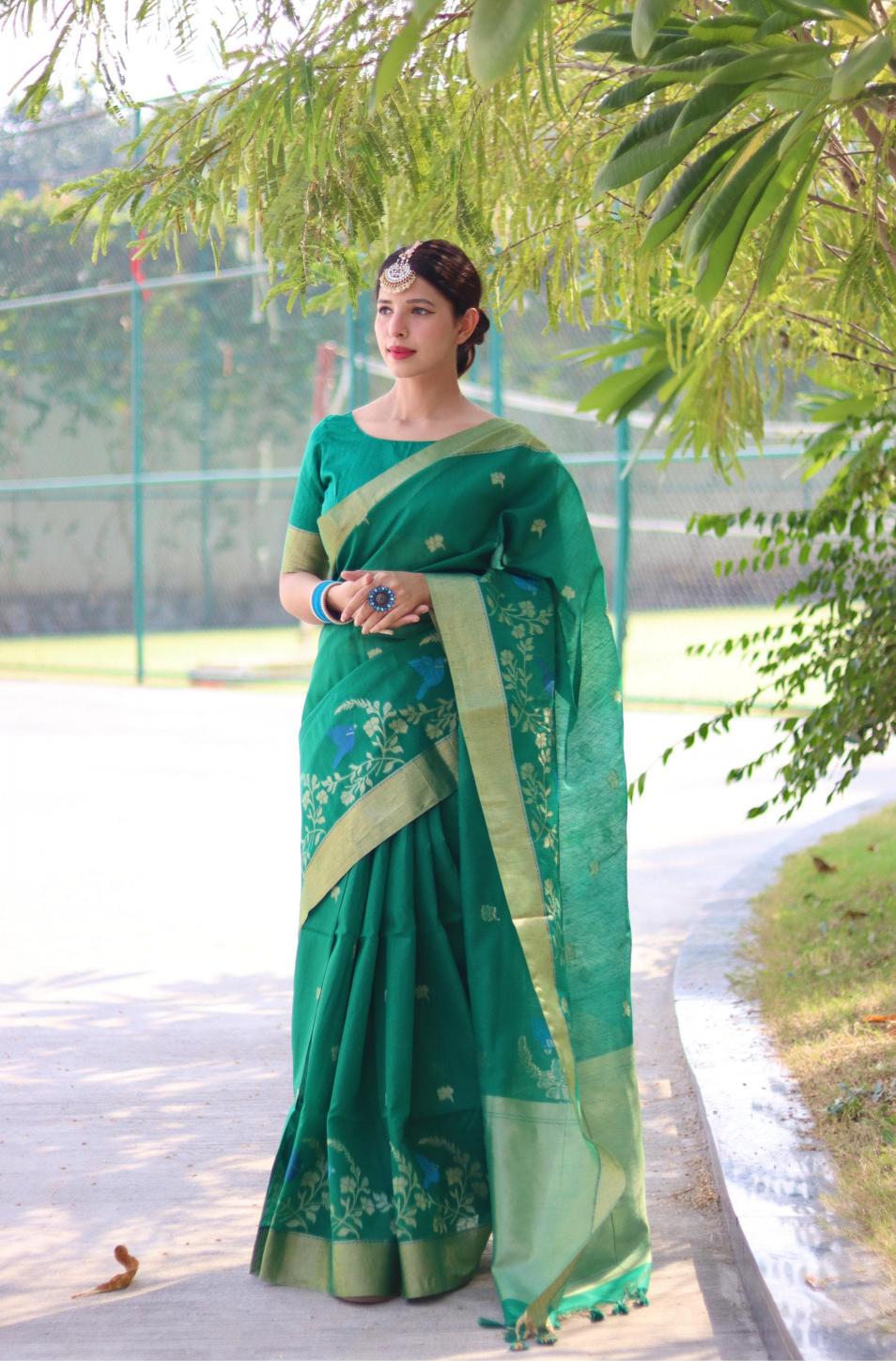 Dazira Pure Linen Silk catalog best saree shop in surat