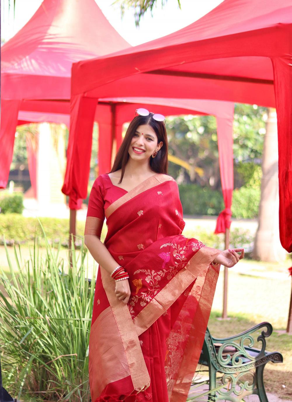 Dazira Pure Linen Silk catalog best saree shop in surat
