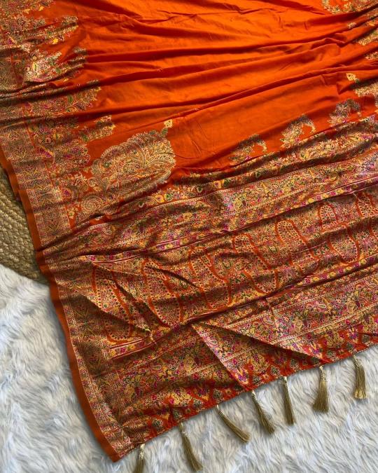 Dazira Pure n Soft Rajwadi pashmina Vol 3 Catalog fancy saree wholesale surat