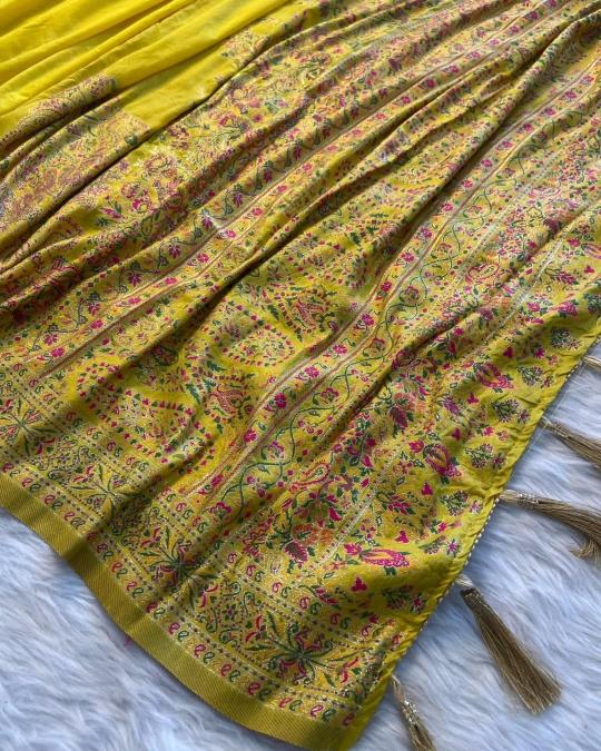 Dazira Pure n Soft Rajwadi pashmina Vol 3 Catalog fancy saree wholesale surat