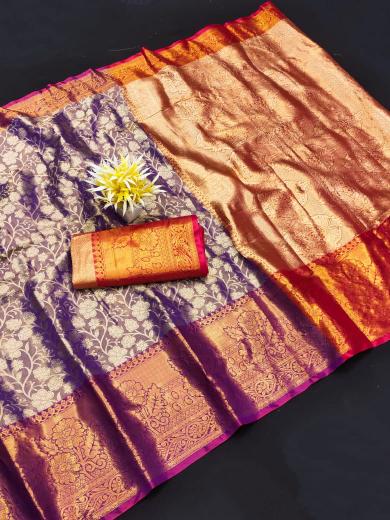 Dazira Soft Banarsi Silk catalog golden banarasi saree price in india