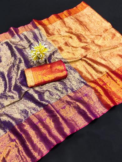 Dazira Soft Banarsi Silk catalog golden banarasi saree price in india