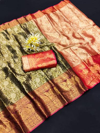 Dazira Soft Banarsi Silk catalog golden banarasi saree price in india