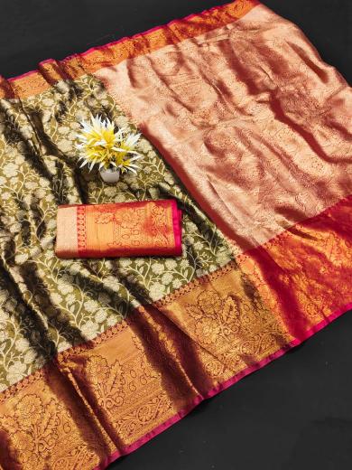 Dazira Soft Banarsi Silk catalog golden banarasi saree price in india
