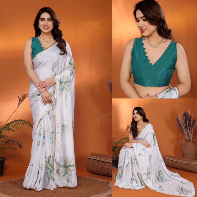Dazira Soft Chinon Shiffon Silk catalog surat wholesale rate sarees