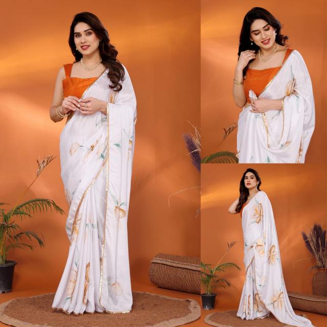 Dazira Soft Chinon Shiffon Silk catalog surat wholesale rate sarees