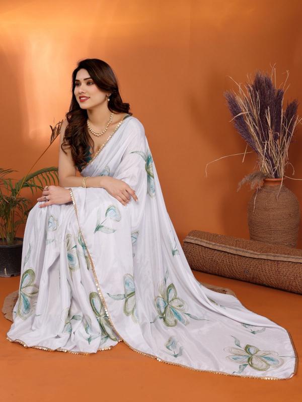 Dazira Soft Chinon Shiffon Silk catalog surat wholesale rate sarees