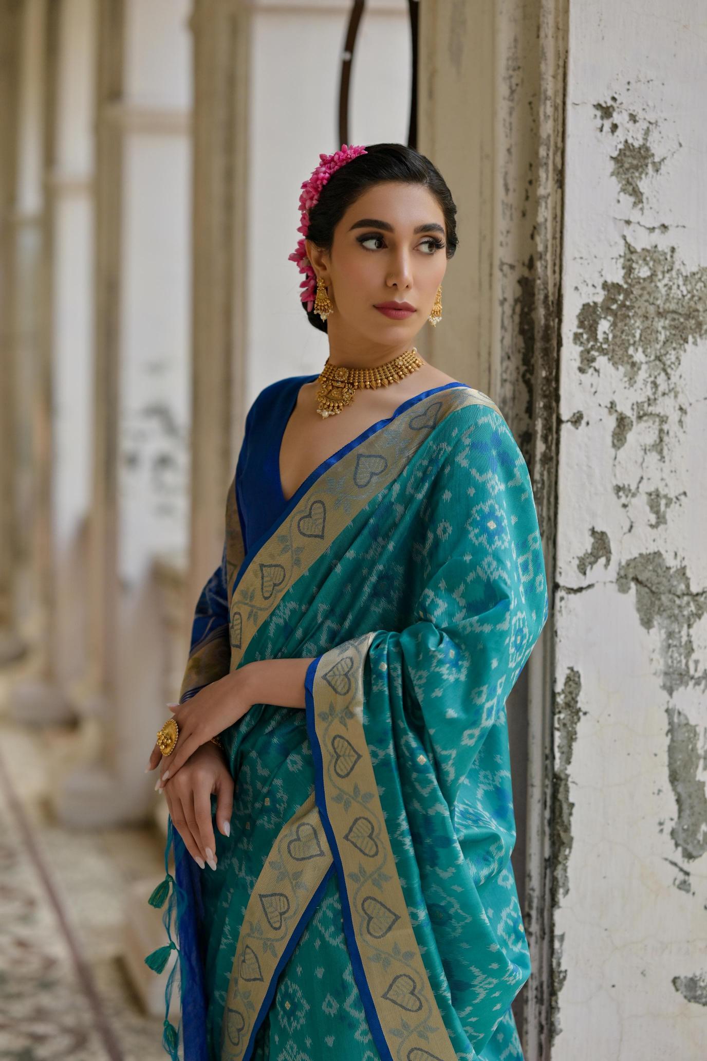 Dazira Soft Desi Raw silk catalog model india saree