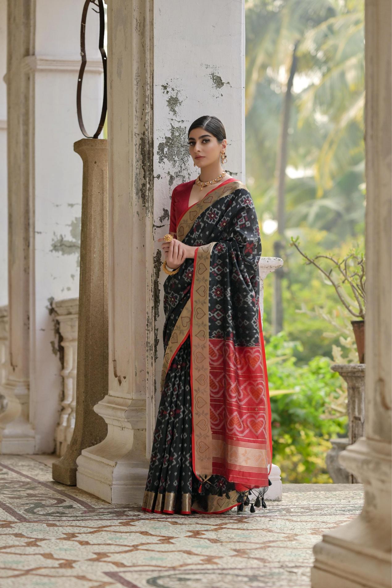 Dazira Soft Desi Raw silk catalog model india saree