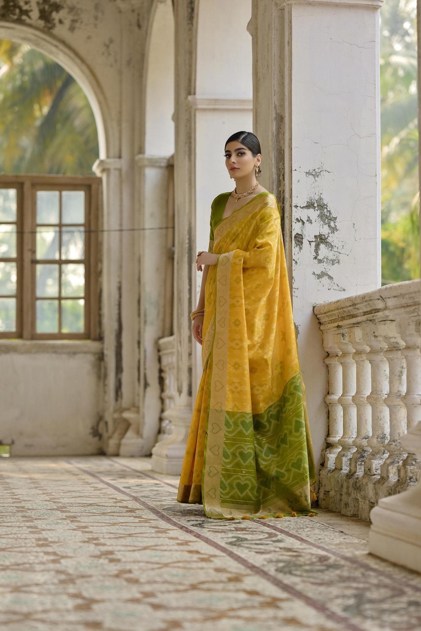 Dazira Soft Desi Raw silk catalog model india saree