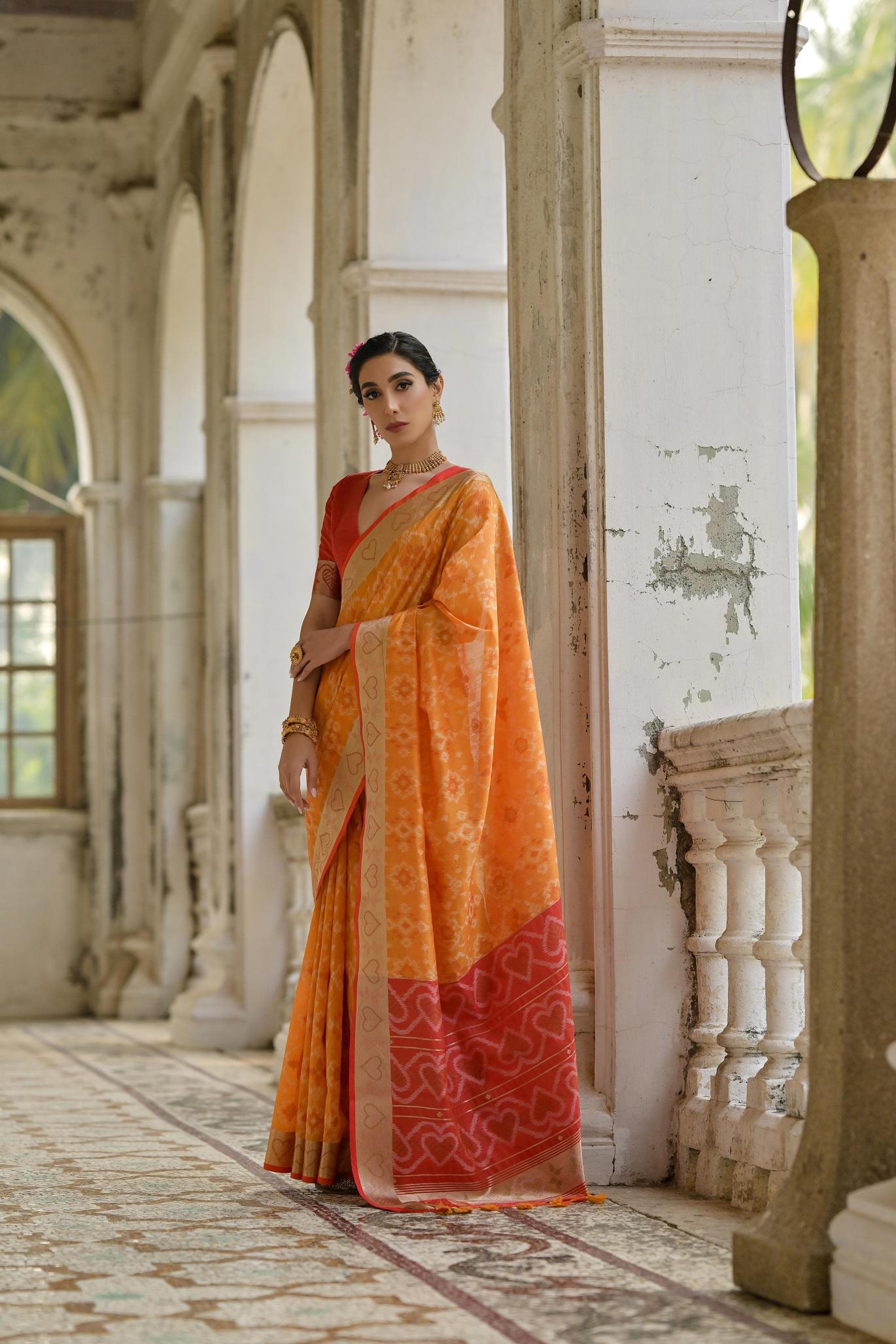 Dazira Soft Desi Raw silk catalog model india saree