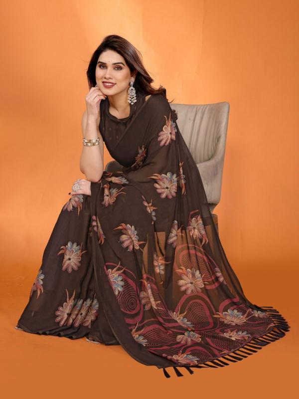 Dazira Soft Moss Silk catalog designer saree cost in india