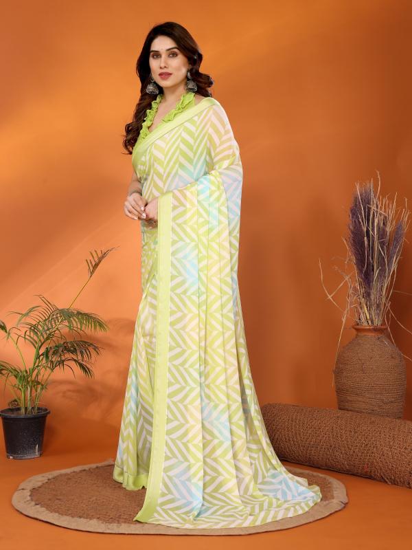 Dazira Soft Satin Patta catalog pink saree online india