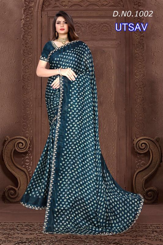 Dazira Utsav catalog bandhani saree india