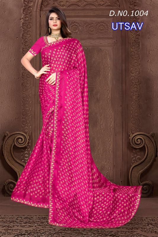 Dazira Utsav catalog bandhani saree india
