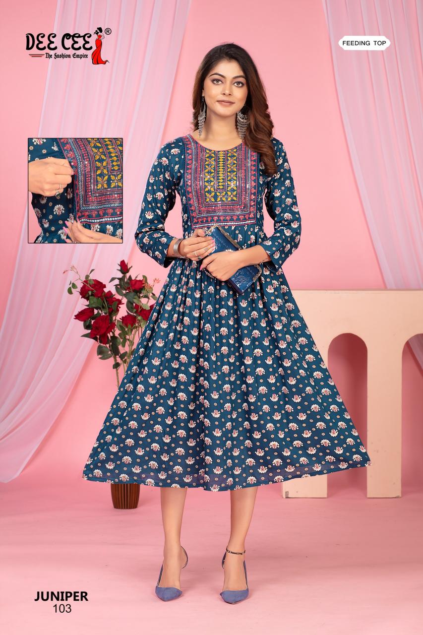 Deecee Juniper catalog kurtis buy online india