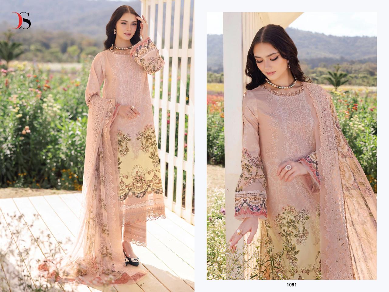 Deepsy Jade Niddle Wonder 25 Catalog Chiffon Dupatta pakistani suits online in delhi