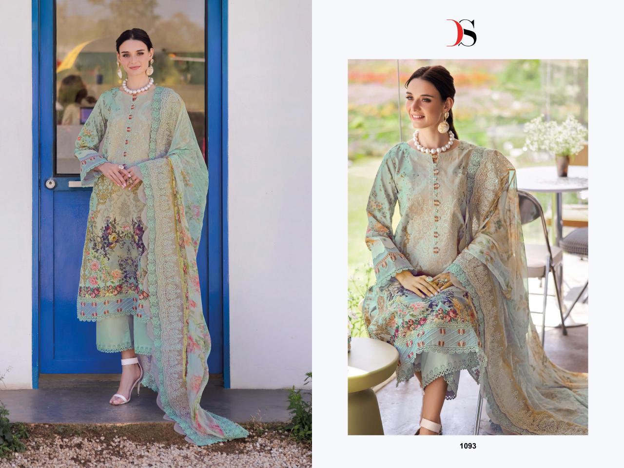 Deepsy Jade Niddle Wonder 25 Catalog Chiffon Dupatta pakistani suits online in delhi