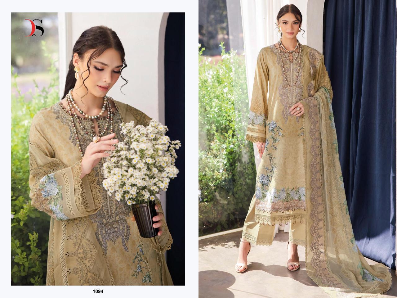 Deepsy Jade Niddle Wonder 25 Catalog Chiffon Dupatta pakistani suits online in delhi