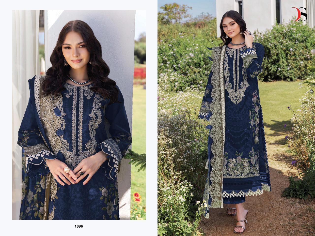 Deepsy Jade Niddle Wonder 25 Catalog Chiffon Dupatta pakistani suits online in delhi