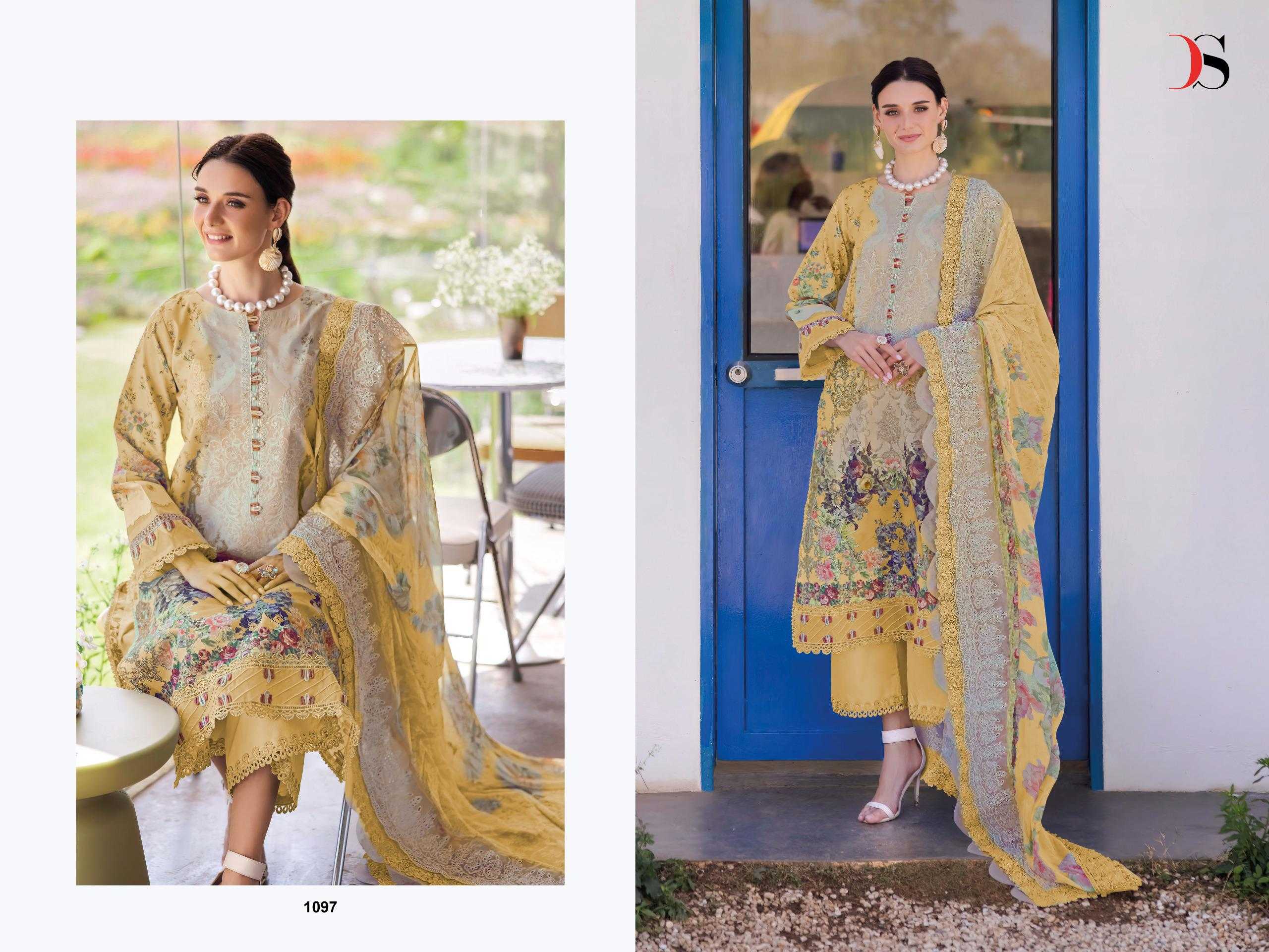 Deepsy Jade Niddle Wonder 25 catalog Cotton Dupatta pakistani suits online boutique