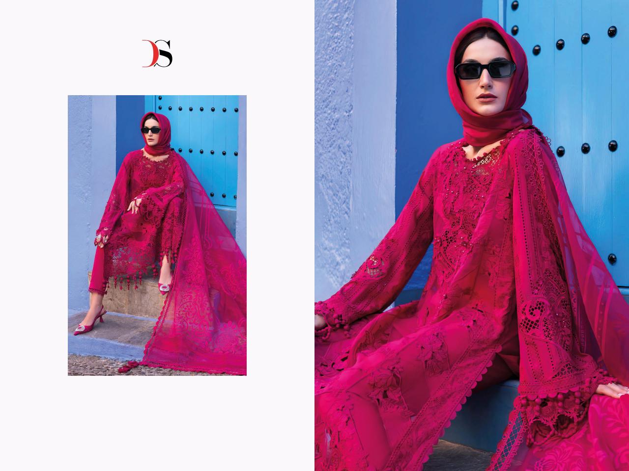 Deepsy Maria B Voyage Lawn 25 catalog Cotton Dupatta pakistani wedding suits in london