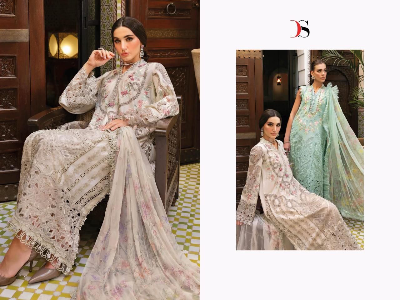 Deepsy Maria B Voyage Lawn 25 catalog Cotton Dupatta pakistani wedding suits in london