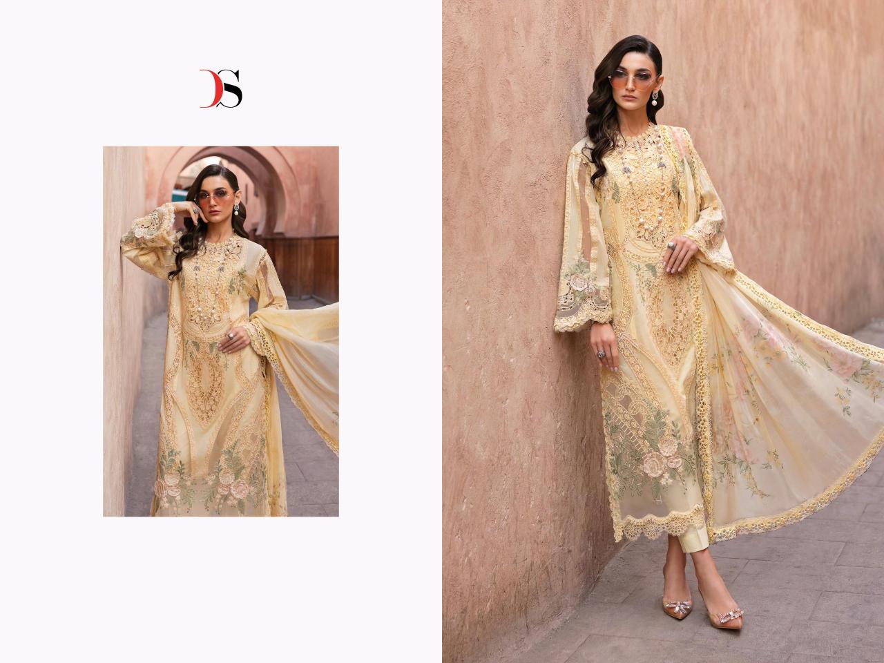 Deepsy Maria B Voyage Lawn 25 catalog Cotton Dupatta pakistani wedding suits in london