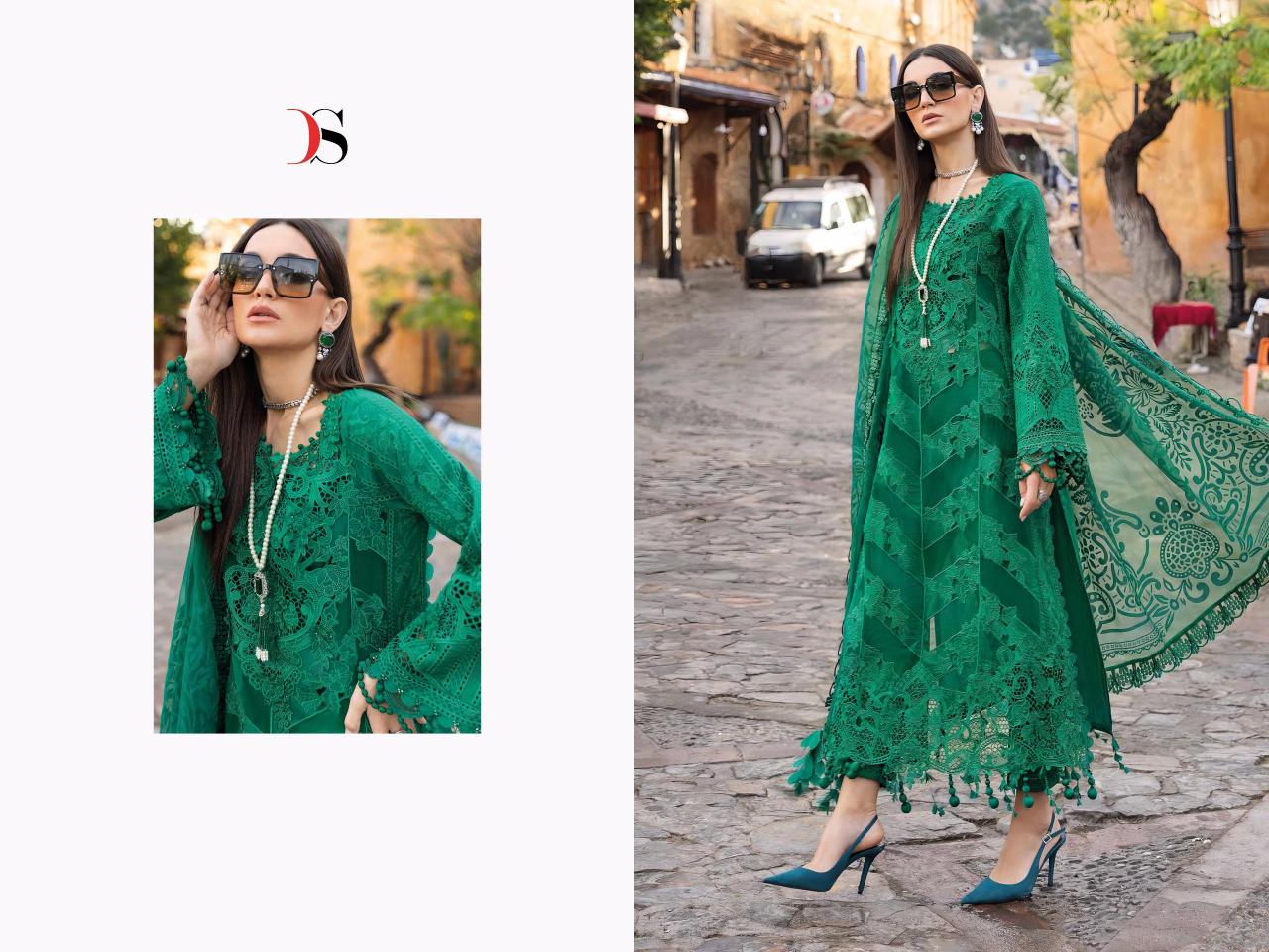 Deepsy Maria B Voyage Lawn 25 catalog Cotton Dupatta pakistani wedding suits in london