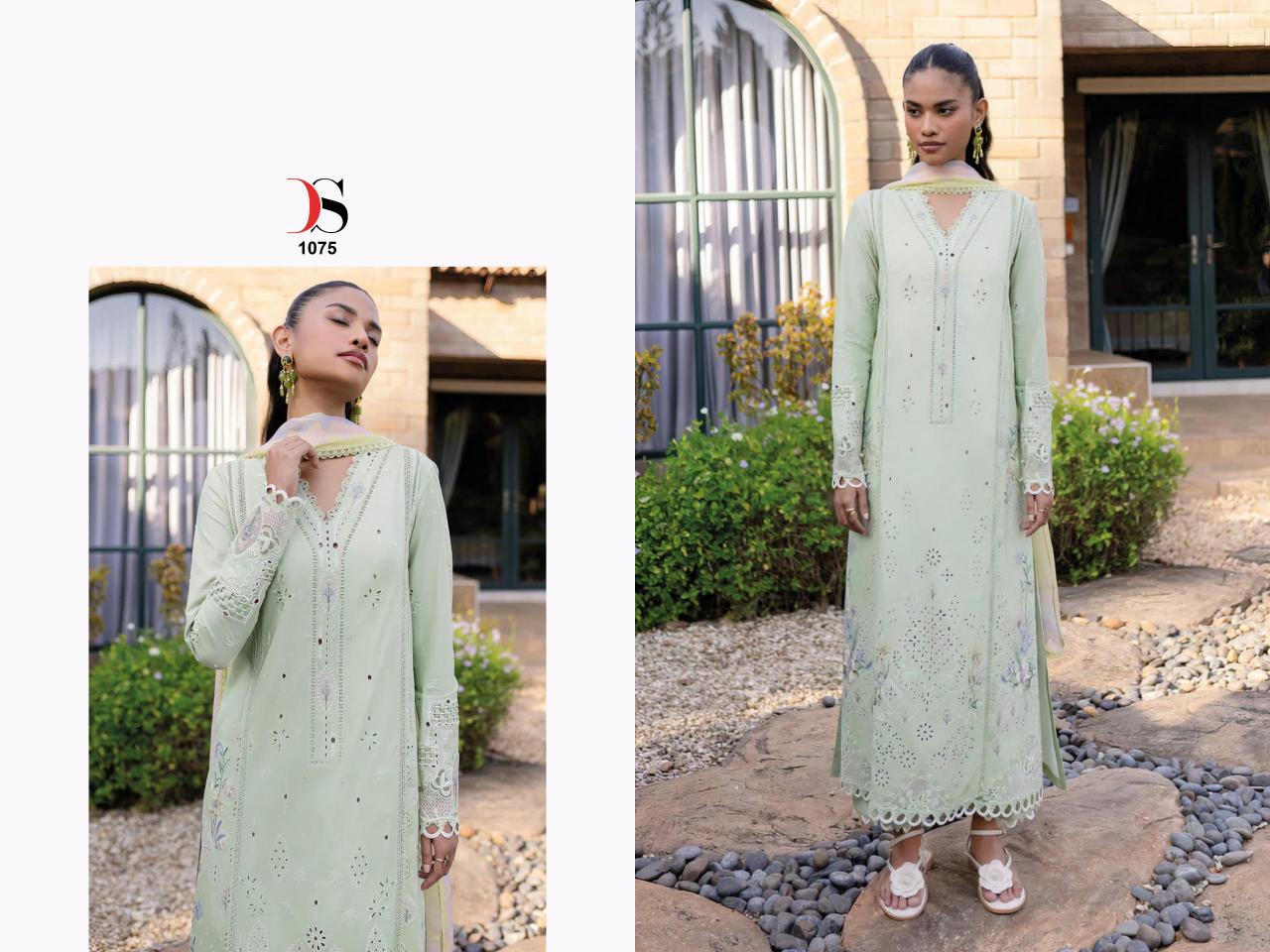 Deepsy Rangrasiya Premium Lawn 25 Catalog Chiffon Dupatta online pakistani suits original in india