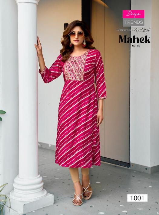 Diya Trends Mahek Vol 1 catalog fab india lobg kurti