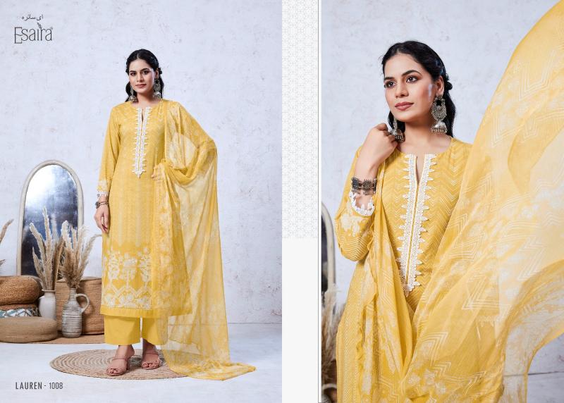 Esaira Lauren Catalog dress material wholesalers in ulhasnagar 