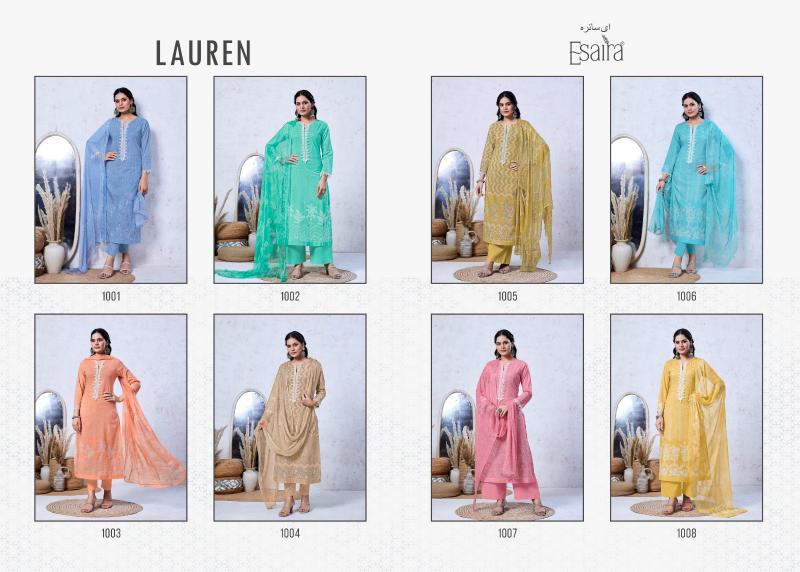 Esaira Lauren Catalog dress material wholesalers in ulhasnagar 