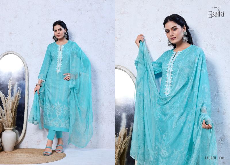 Esaira Lauren Catalog dress material wholesalers in ulhasnagar 