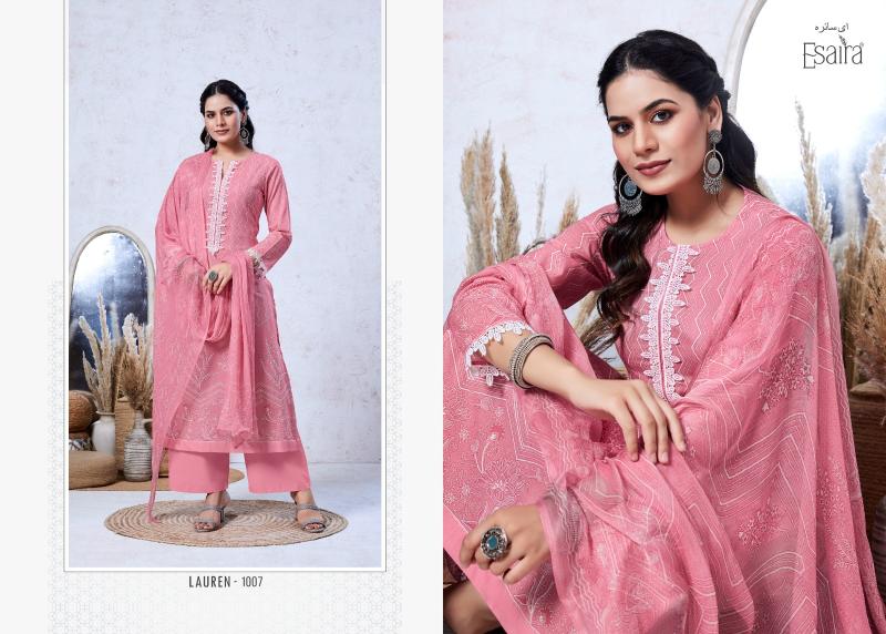 Esaira Lauren Catalog dress material wholesalers in ulhasnagar 