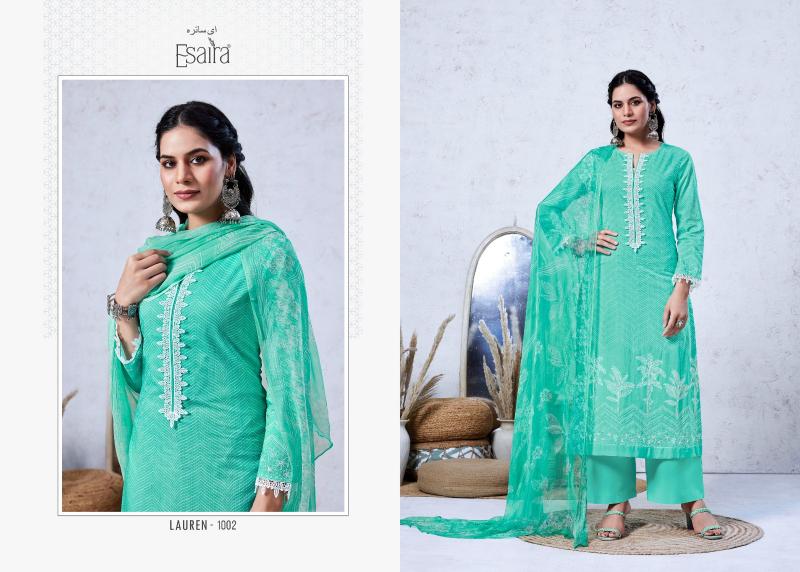 Esaira Lauren Catalog dress material wholesalers in ulhasnagar 