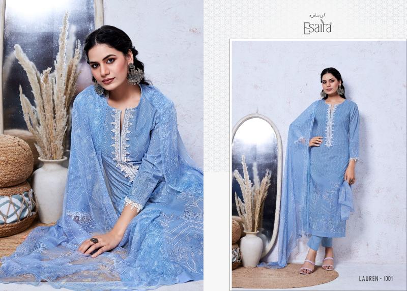 Esaira Lauren Catalog dress material wholesalers in ulhasnagar 