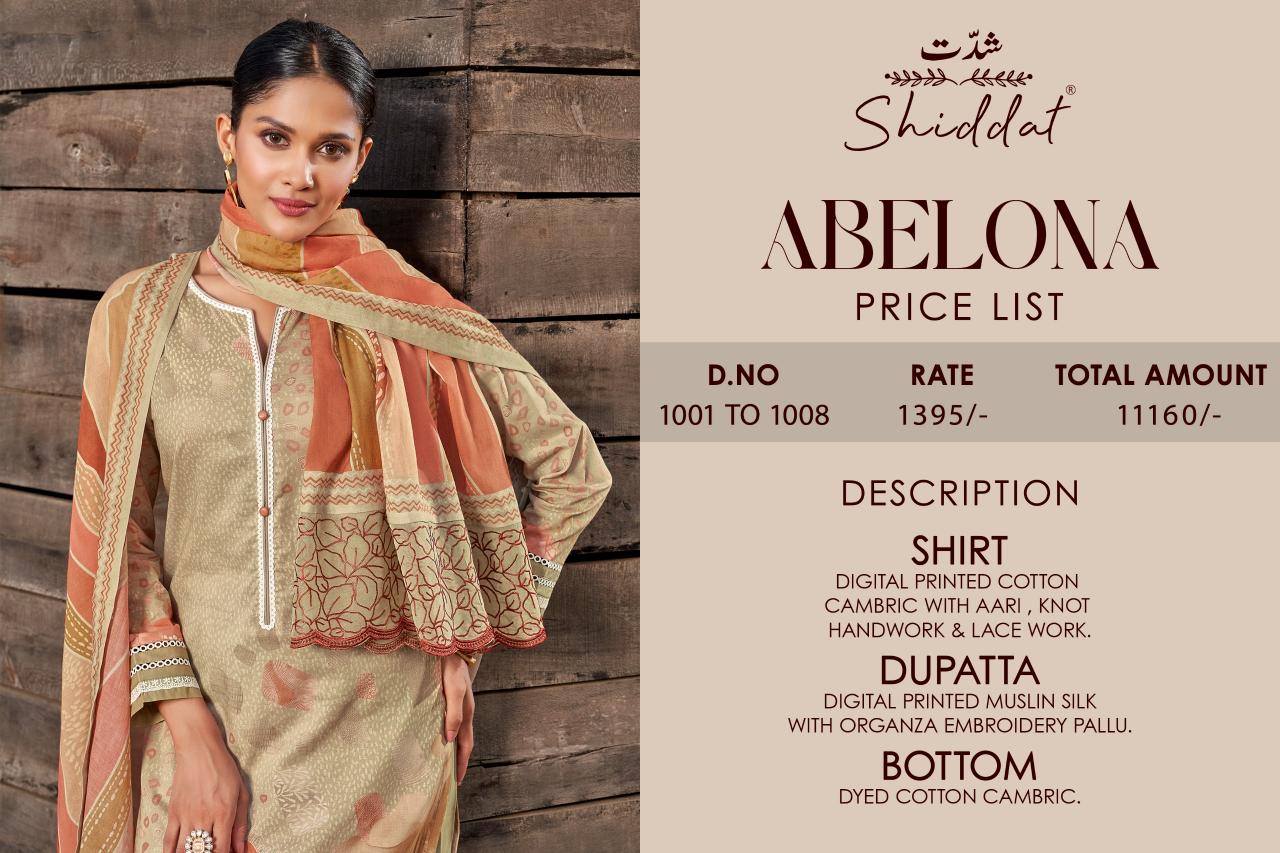 Esta Shiddat Abelona Catalog wholesale ladies salwar kameez 