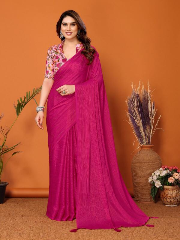 Ethosari Polyester Zari Sari catalog low range saree manufacturer in surat