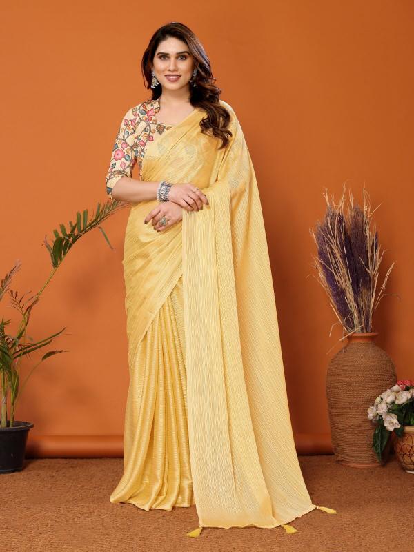Ethosari Polyester Zari Sari catalog low range saree manufacturer in surat