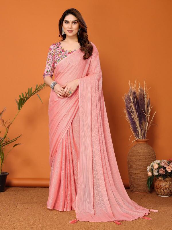 Ethosari Polyester Zari Sari catalog low range saree manufacturer in surat