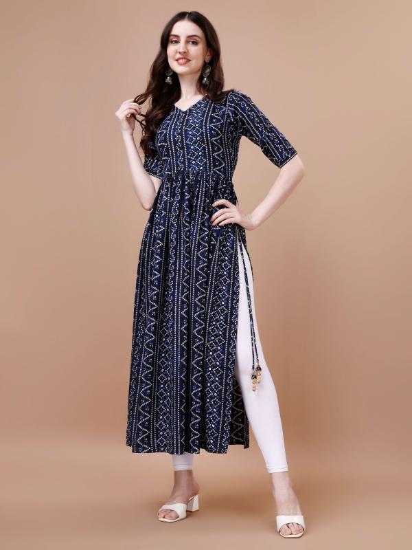 Felocity Bandhani Hits Colour catalog kurti company in india 