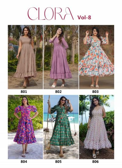 Felocity Clora Vol 8 catalog anarkali kurti india online sale