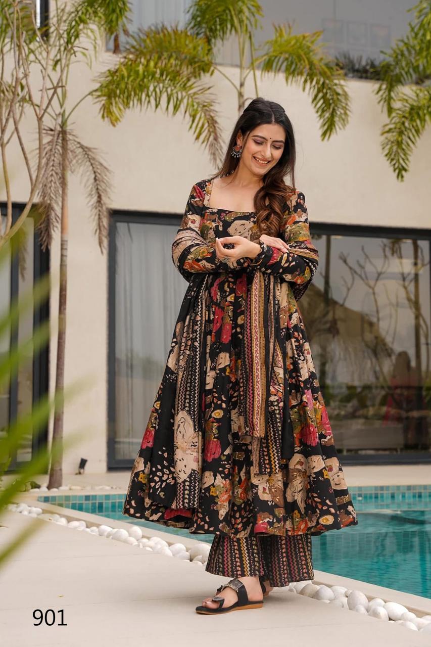 Felocity Clora Vol 9 Catalog buy black long kurti online in india