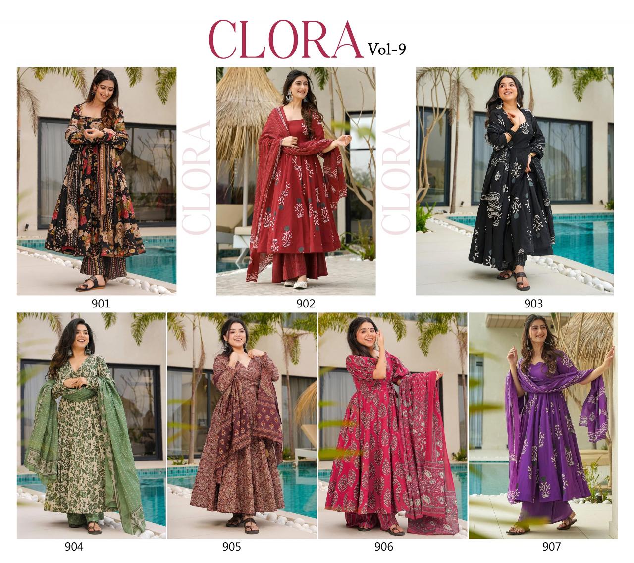 Felocity Clora Vol 9 Catalog buy black long kurti online in india