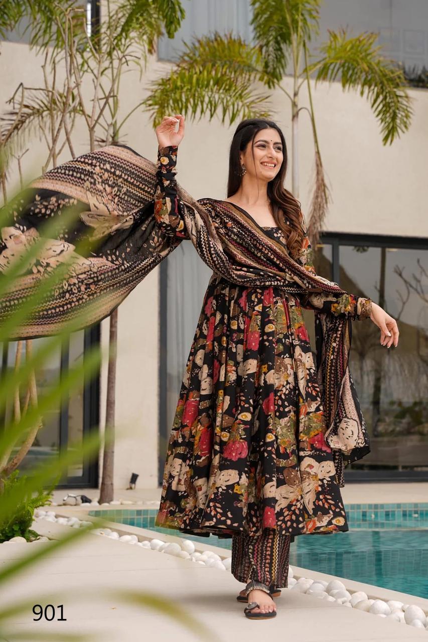 Felocity Clora Vol 9 Catalog buy black long kurti online in india