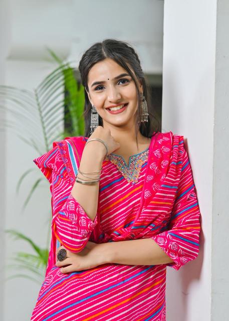Felocity Cotton Lehriya catalog leheriya kurti online india
